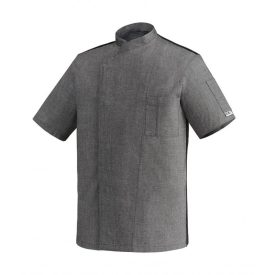 giacca-cuoco-ottavio-manica-corta-policotone-grigio-melange-ego-chef