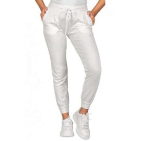 Pantaloni maglina-olimpia-unisex-jersey-bianco-97-cotone-3-spandex-isacco-044900