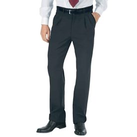 Pantaloni uomo 2 pinces lana antracite Isacco