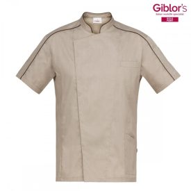 valerio-giacca-cuoco-beige-maniche-corte-giblors-personalizzata-on-line